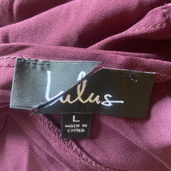 Lulu's Essence of Style Plum Purple Maxi Dress lrg - Picture 13 of 13